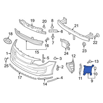 Kia OE - Front Left Brake Air Duct