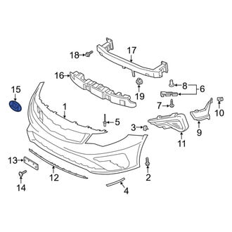 Kia OE - Front Bumper Cover Emblem