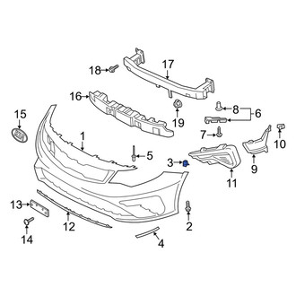Kia OE - Bumper Cover Retainer