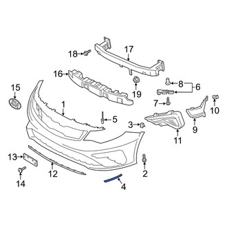 Kia OE - Front Left Bumper Cover Bracket