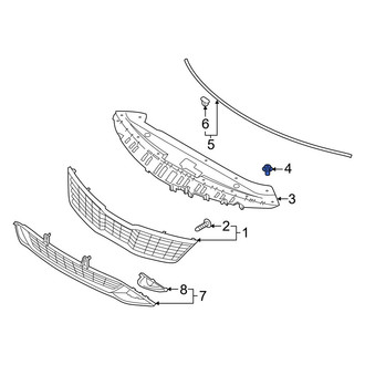 Kia OE - Radiator Support Access Cover Clip