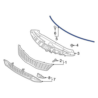 Kia OE - Radiator Support Access Cover Seal