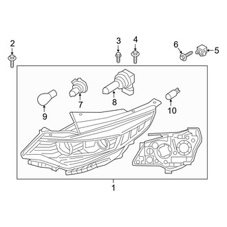 Kia OE - Front Lamps - Headlamp Components (Halogen)