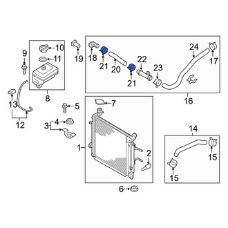 Kia OE - Lower Radiator Hose Clamp