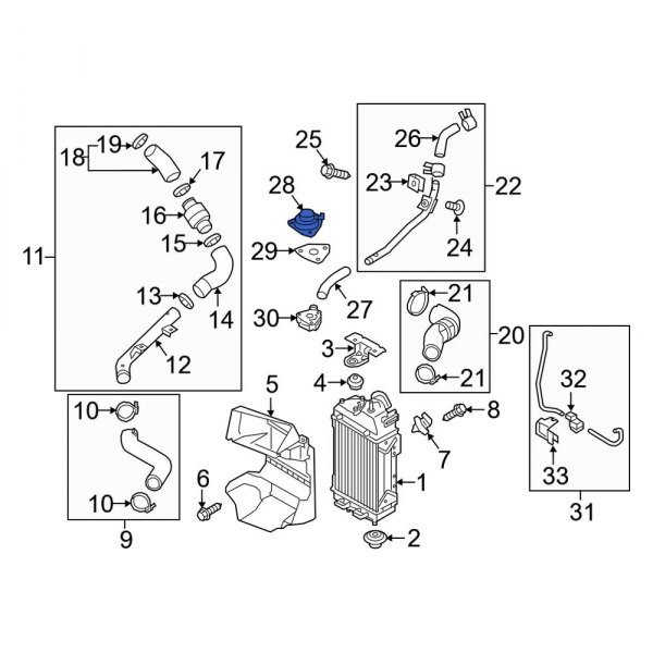 Kia OE 282342G420 Turbocharger Boost Pressure Relief Valve