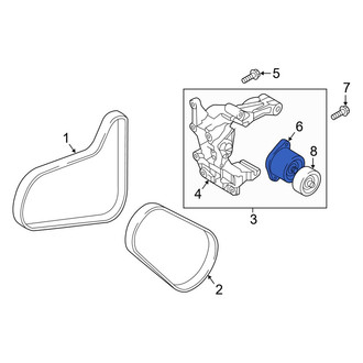 Kia OE - Left Accessory Drive Belt Tensioner Assembly