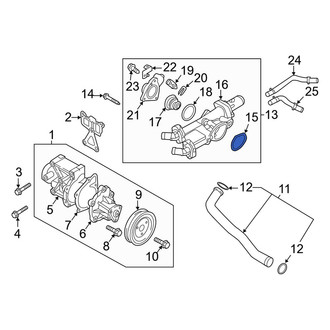 Kia OE - Engine Coolant Thermostat Housing Gasket