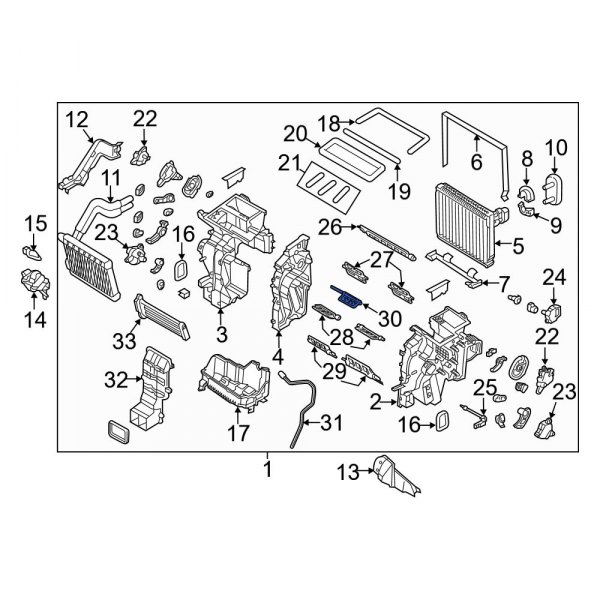 Kia OE 97146A8020 HVAC Mode Door