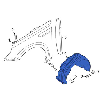 Kia OE - Front Left Fender Splash Shield