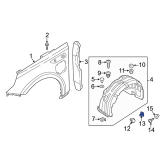 Kia OE - Fender Liner Nut