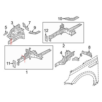 Kia OE - Fender - Structural Components & Rails