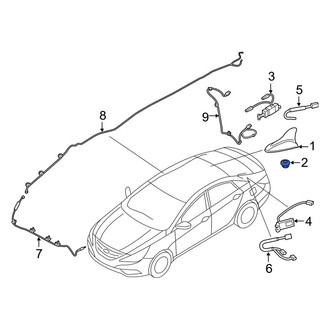 Kia OE - Radio Antenna Base Nut