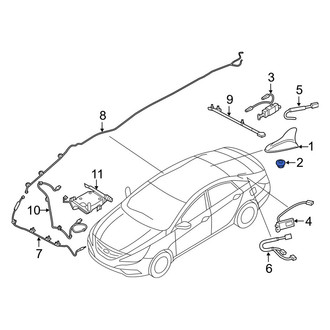 Kia OE - Radio Antenna Base Nut
