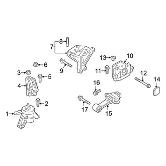 Kia OE - Engine / Transaxle - Engine & Transmission Mounting (1.6L)