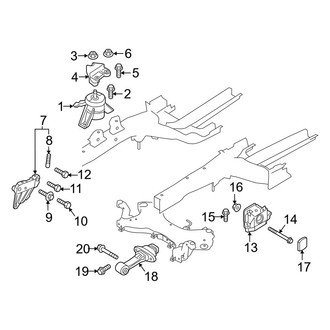 Kia OE - Engine / Transaxle - Engine & Transmission Mounting (2.0L)