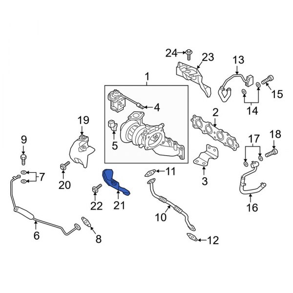 Turbocharger Mount Heat Shield