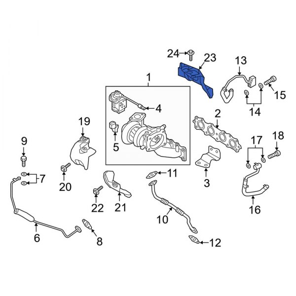 Turbocharger Mount Heat Shield