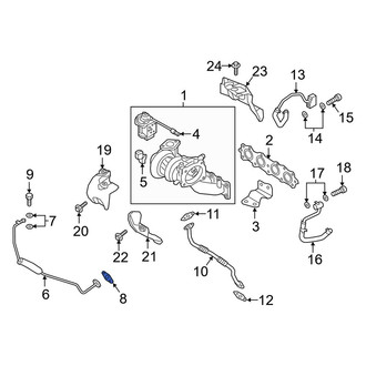 Kia OE - Turbocharger Oil Line Gasket