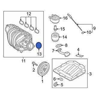 Kia OE - Fuel Injection Throttle Body Mounting Gasket