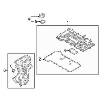 Kia OE - Engine / Transaxle - Valve & Timing Covers (Hybrid EX / Hybrid Premium / Plug-In Hybrid EX)