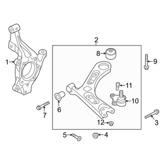 Kia OE - Front Suspension - Suspension Components (EX / LX / LX 1.6T / SX / SX Limited)