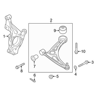 Kia OE - Front Suspension - Suspension Components (Hybrid EX / Hybrid Premium / Plug-In Hybrid EX)