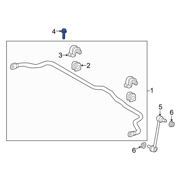 Suspension Stabilizer Bar Bracket Bolt