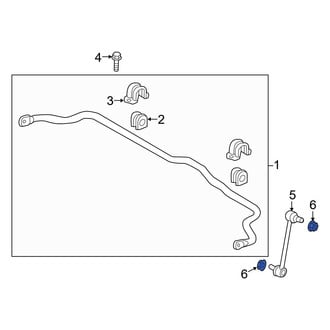 Kia OE - Rear Suspension Stabilizer Bar Link Nut