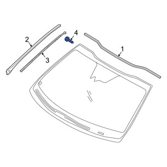 Kia OE - Windshield Molding Rivet
