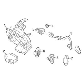 Kia OE - Restraint Systems - Air Bag Components (Modules & Sensors), (EX / EX Premium / LX / S / Special Edition / SX)