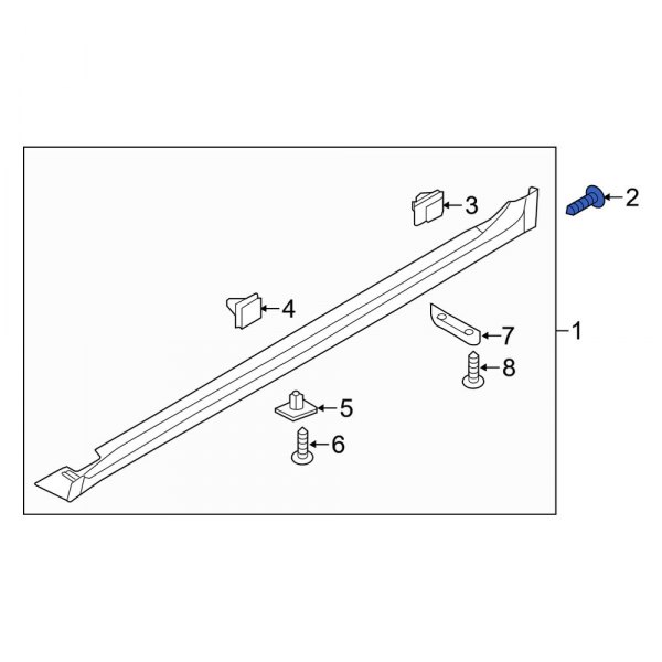 Rocker Panel Molding Screw