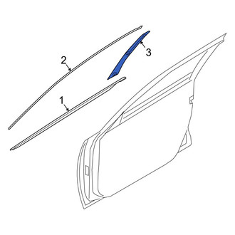 Kia OE - Rear Right Forward Door Applique