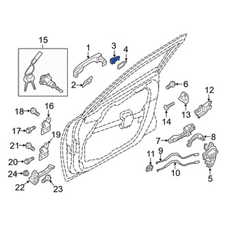 Kia OE - Front Left Outer Exterior Door Handle Cover