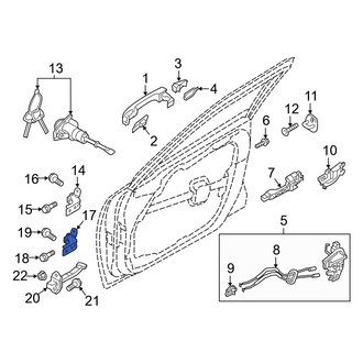 Kia OE - Front Left Lower Door Hinge