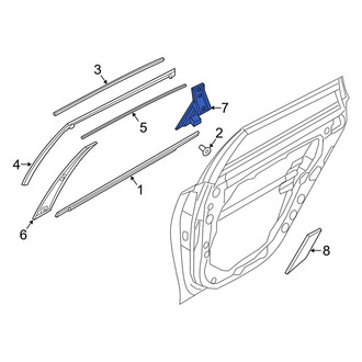 Kia OE - Rear Left Rearward Door Applique