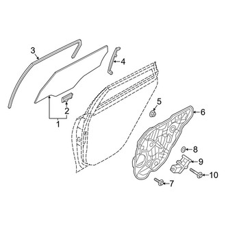 Kia OE - Rear Door - Glass & Hardware