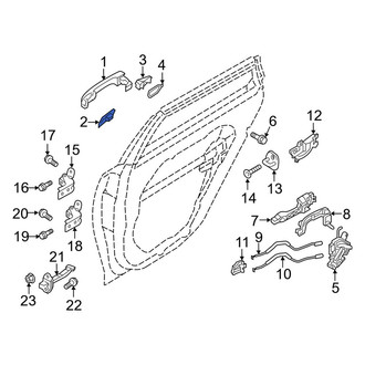 Kia OE - Left Exterior Door Handle Gasket