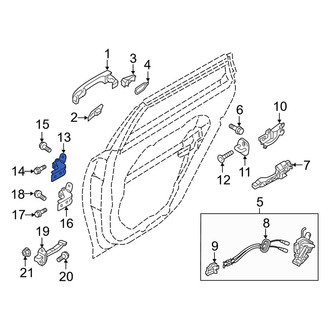 Kia OE - Rear Left Upper Door Hinge