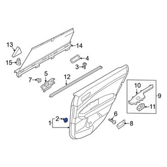 Kia OE - Door Interior Trim Panel Retainer