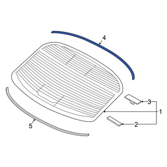 Kia OE - Rear Upper Back Glass Reveal Molding