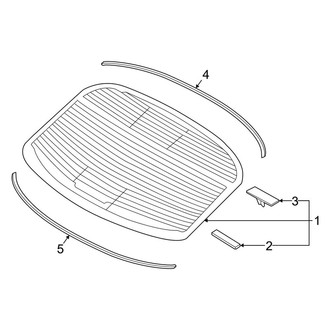 Kia OE - Back Glass - Glass