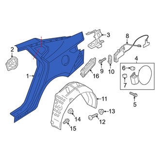 Kia OE - Rear Right Outer Quarter Panel
