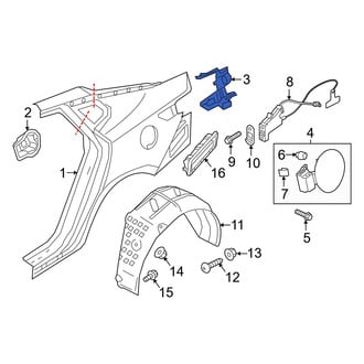 Kia OE - Rear Left Tail Light Pocket
