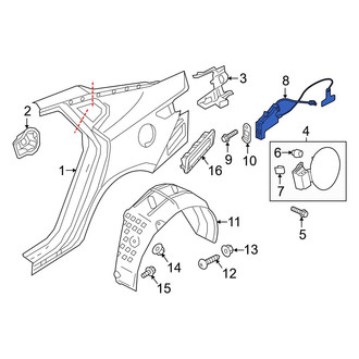 Kia OE - Rear Fuel Filler Door Lock Actuator