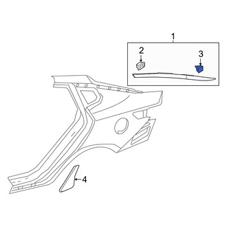 Kia OE - Quarter Panel Reveal Molding Clip