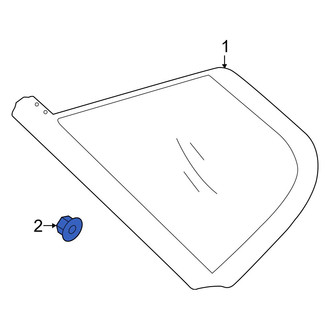 Kia OE - Quarter Panel Glass Nut