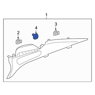 Kia OE - Upper Quarter Panel Trim Panel Clip