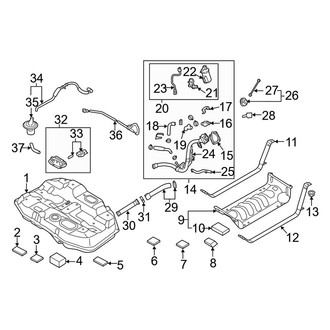 Kia OE - Fuel System Components (Fuel Tank & Filler), (Hybrid EX / Hybrid Premium)