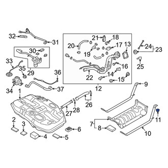 Kia OE - Fuel Tank Strap Nut