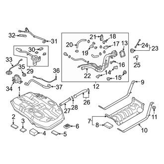 Kia OE - Fuel System Components (Fuel Tank & Filler), (Plug-In Hybrid EX)
